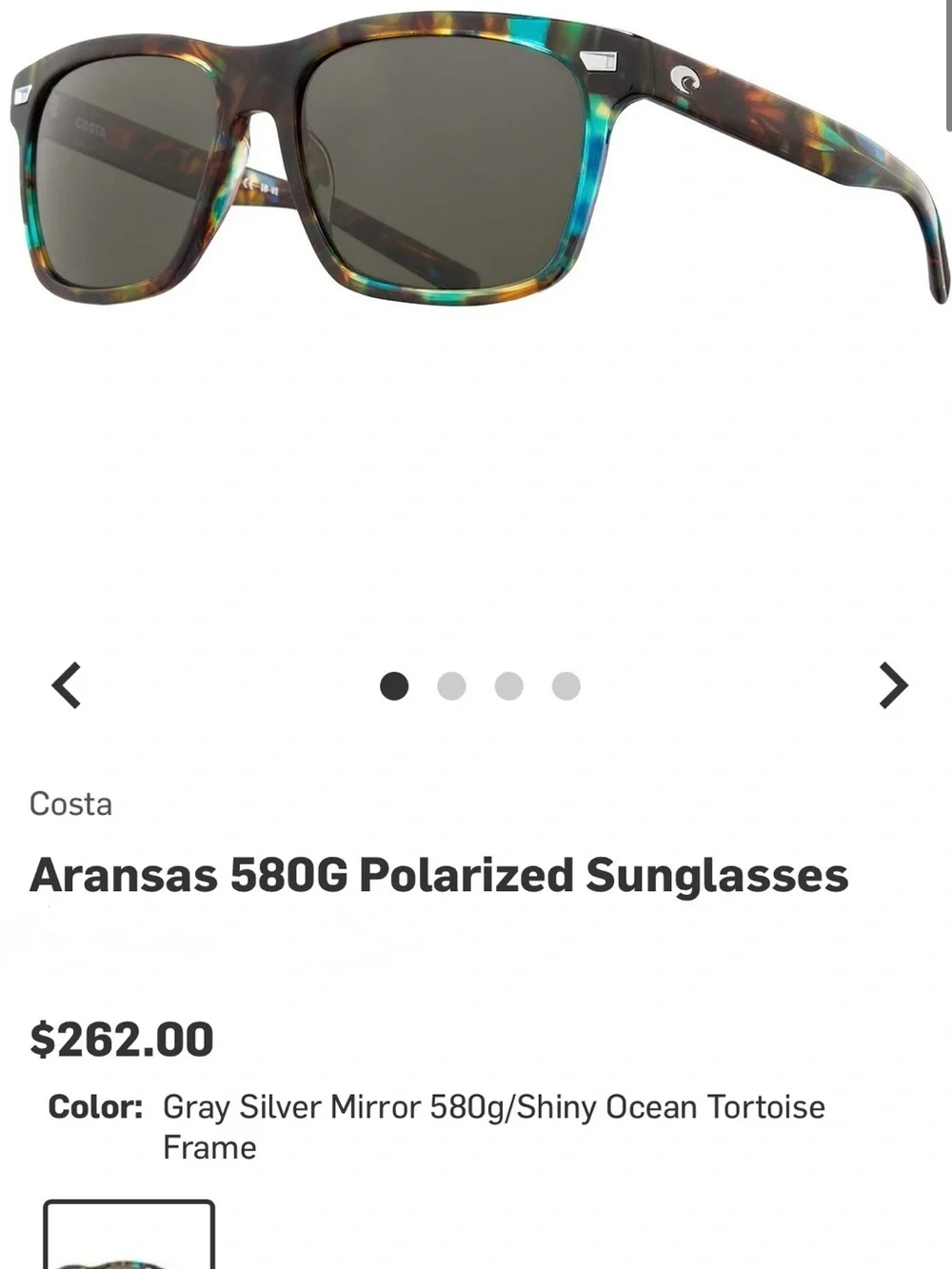 Costa Aransas Tortoiseshell Sunglasses with Dark Lenses